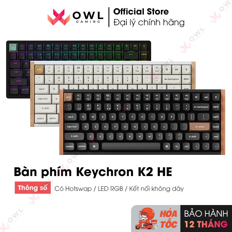 Bàn phím Keychron K2 HE Wireless (Hàng chính hãng) | BigBuy360 - bigbuy360.vn