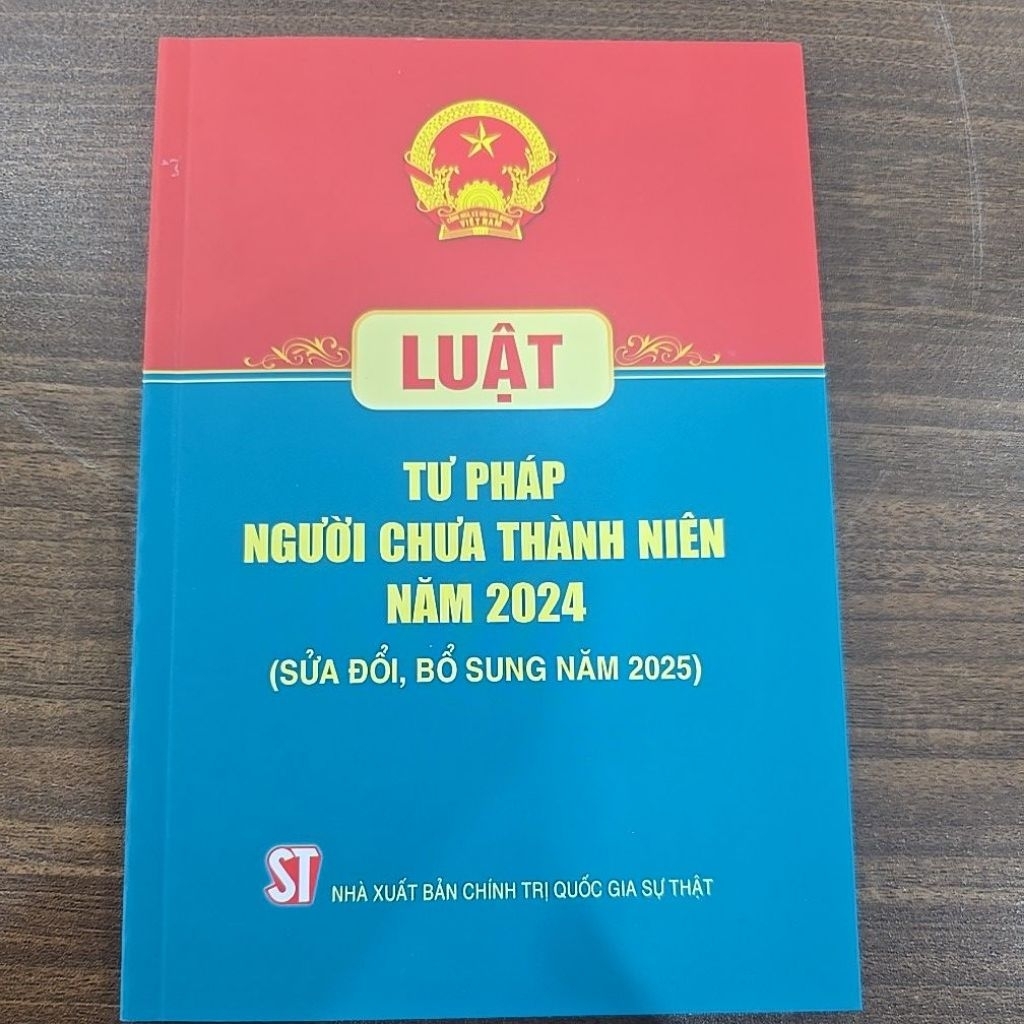 Sách - Luật tư pháp người chưa thành niên năm 2024 (sđ,bs 2025) (NXB Chính trị quốc gia Sự thật)