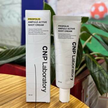 Kem dưỡng ẩm chiết suất keo ong dưỡng trắng giảm mụn dịu da CNP Laboratory Propolis Ampule Active Shot Cream