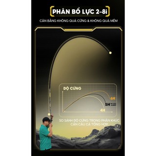 Cần câu V5 AGENT  độc quyền đại lý chất liệu cacbon cao cấp
