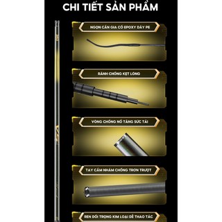 Cần câu V5 AGENT  độc quyền đại lý chất liệu cacbon cao cấp