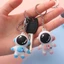 Móc khóa cặp phi hành gia , Móc khóa Thỏ không gian siêu Cute làm quà tặng xinh xắn