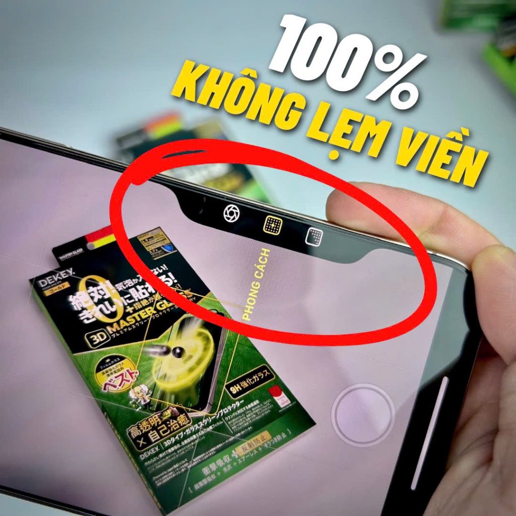 [ iP 17] Cường Lực Dekey 3D Full 99% Màn Hình Trong Suốt| Chống Nhìn Trộm Có Khung Dán cho iP 17|16|15|14 Series