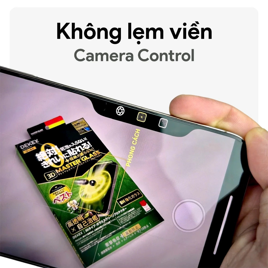 [ iP 17] Cường Lực Dekey 3D Full 99% Màn Hình Trong Suốt| Chống Nhìn Trộm Có Khung Dán cho iP 17|16|15|14 Series