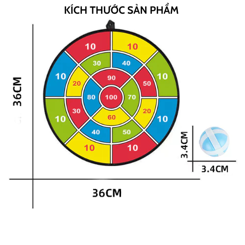 [TẶNG BÓNG] Đồ chơi ném bóng dính,bia ném bóng dính tính điểm tặng kèm 3 bóng đồ chơi cho bé
