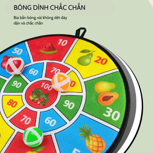 [TẶNG BÓNG] Đồ chơi ném bóng dính,bia ném bóng dính tính điểm tặng kèm 3 bóng đồ chơi cho bé