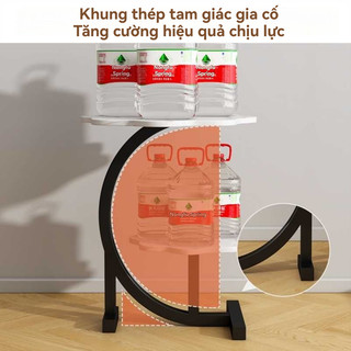 Bàn cà phê Bàn trà hình cánh hoa chân sắt 2 tầng Bàn cafe decor phòng khách Bàn bông hoa ban công