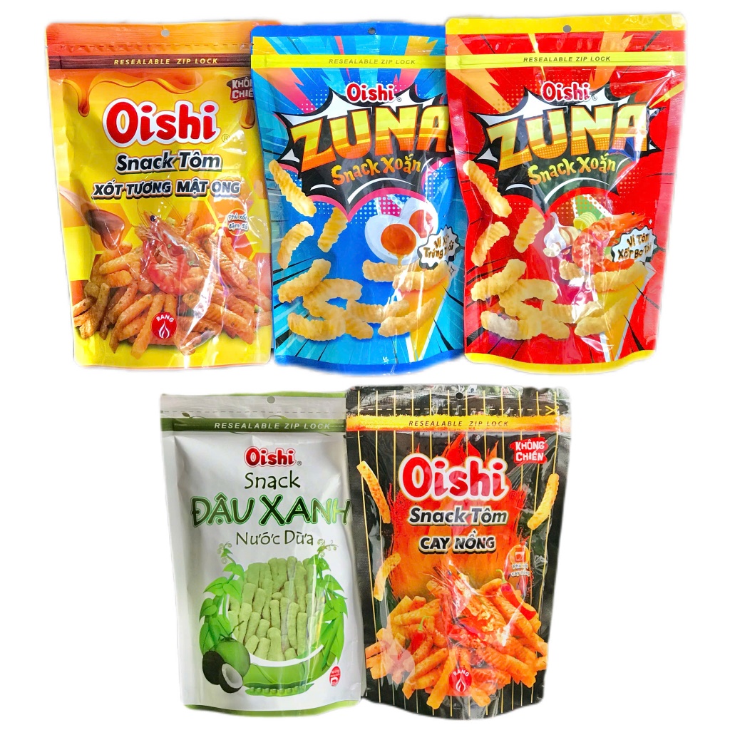 Snack Oishi Bim Bim (Túi Zip 65g) | Shopee Việt Nam