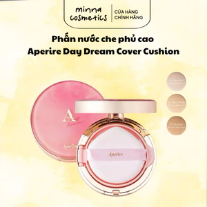 Phấn Nước Kiềm Dầu Aperire Day Dream Cover Cushion SPF50+ PA++++ , Phấn nước Aperire Che Phủ Khuyết Điểm