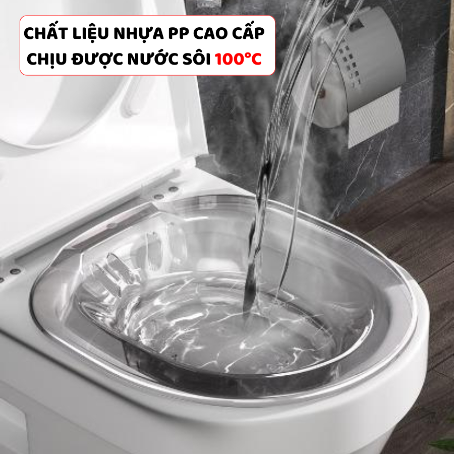Chậu Xông Hơi Phụ Khoa ENODA HOME, Chậu Ngâm Rửa Chịu Nhiệt Tốt Cho Phụ Nữ Sau Sinh Kèm Vòi Xịt Rửa Tiện Lợi C050