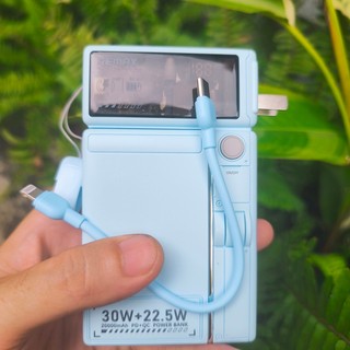 [Có 3C] Pin Dự Phòng không dây 15W Remax CP-19 20000mAh PD 30W QC 22.5W sạc tường, kèm cáp TypeC to LaiNing