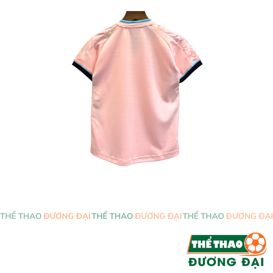 [Peinn] Quần Áo Bóng Đá Trẻ Em Thiết Kế Mikal K3 Hồng Thun Mè Thoáng Khí Đồ Đá Banh Cho Bé