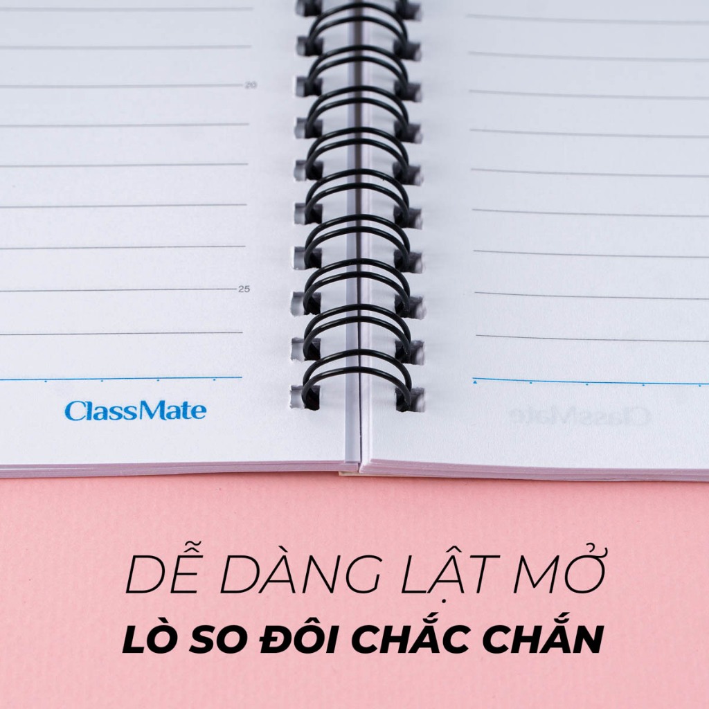 Sổ Lò Xo Travel Note 70gsm, Sổ Tay Ghi Chép Dòng Kẻ Ngang 120 Trang, Sổ B5 A5 Classmate Take Note, Plan