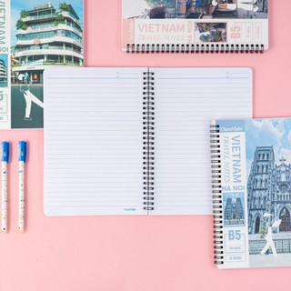 Sổ Lò Xo Kép Van Gogh 100GSM 160 Trang Giấy Dotgrid - Sổ Tay Ghi Chép Travel Note - Vở Lò Xo Ghi Chép Takenote Plannner