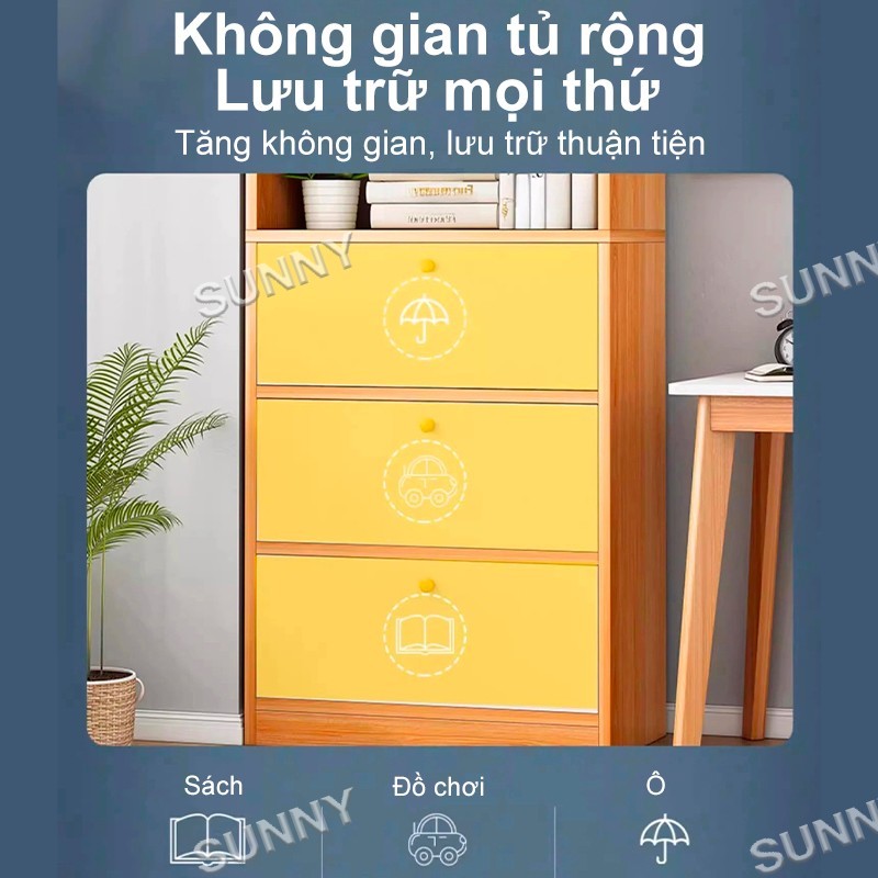 SUNNY Kệ sách đứng 5 tầng đa năng sức chứa lớn chắc chắn tiết kiệm diện tích hiện đại