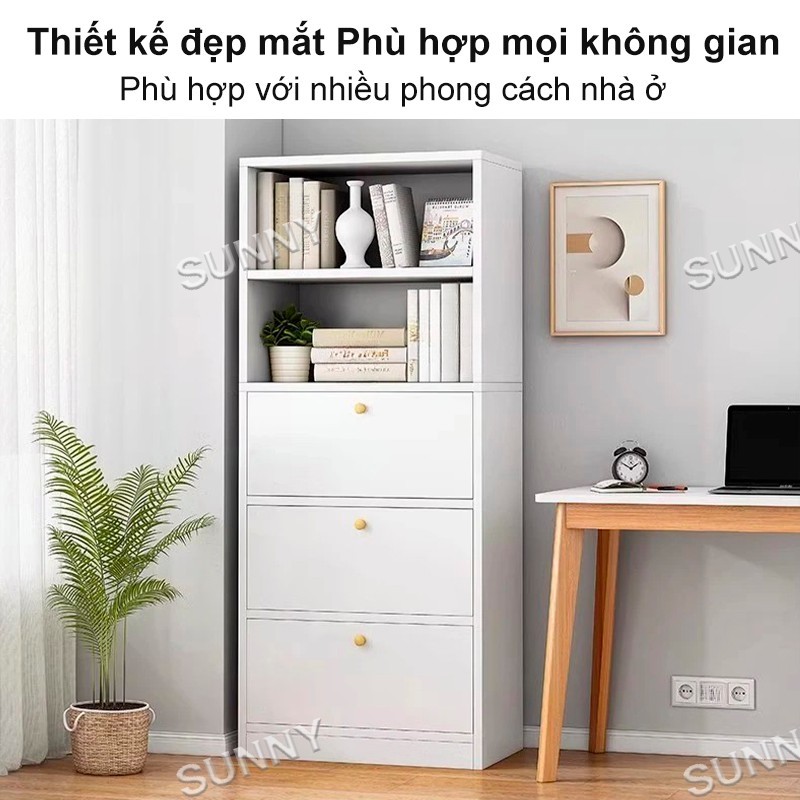 SUNNY Kệ sách đứng 5 tầng đa năng sức chứa lớn chắc chắn tiết kiệm diện tích hiện đại