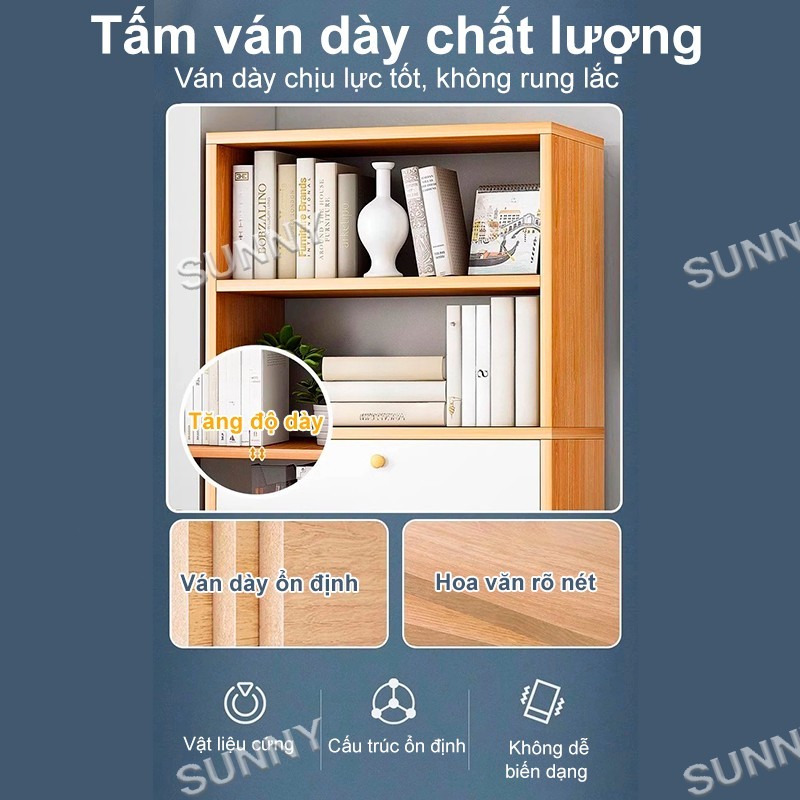 SUNNY Kệ sách đứng 5 tầng đa năng sức chứa lớn chắc chắn tiết kiệm diện tích hiện đại