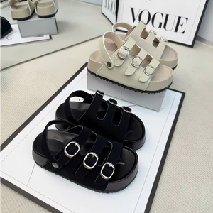 Dép sandal cho trẻ em 3 dây quai hậu da lộn mềm đi chơi đi học