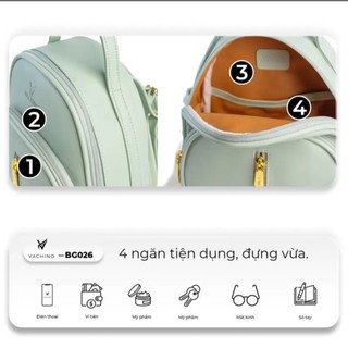 Balo nữ thời trang cao cấp VACHINO - BG026. Bảo hành 12 tháng, xem hàng ưng ý rồi thanh toán. Đổi trả miễn phí trong 7n