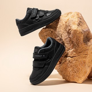 Giày sneaker đen HOBIBEAR EK2069 Black chính hãng có quai dán tiện lợi và đế TPR chống trượt
