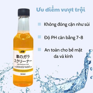 Nước rửa kính ô tô đậm đặc cao cấp XTB 9118 -Tẩy sạch vết ố bám bẩn trên kính, sáng bóng tự nhiên- dung tích 150ml