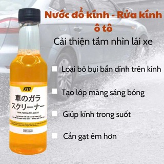 Nước rửa kính ô tô đậm đặc cao cấp XTB 9118 -Tẩy sạch vết ố bám bẩn trên kính, sáng bóng tự nhiên- dung tích 150ml