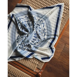 Khăn lụa Latin HAGOO thiết kế tinh xảo CHÀO MỪNG QUỐC KHÁNH 2/9