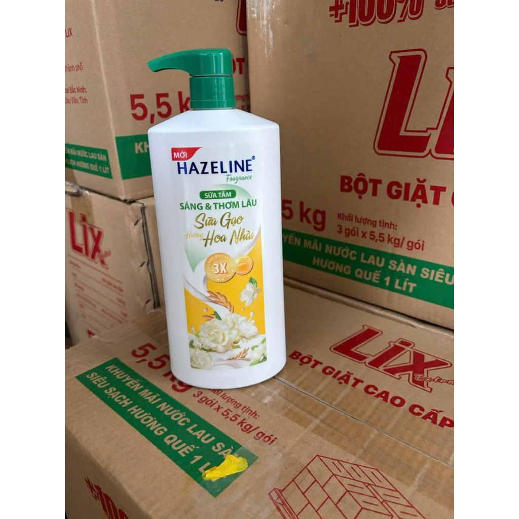 Sữa Tắm Hazeline Sữa Gạo Hoa Nhài Chai 800g