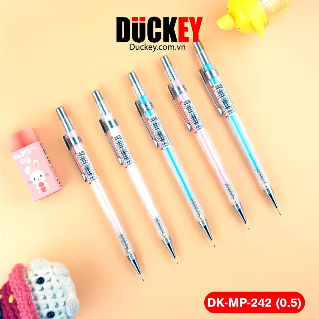 BT CH KIM DUCKEY DK-MP-242  THN NHỰA TRONG NHIỀU MÀU SẮC, NGI 0.5MM & 0.7MM