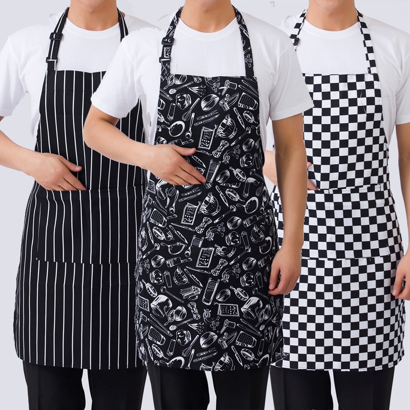 Tạp dề đầu bếp nhà hàng khách sạn chống thấm nước Tạp dề nấu ăn nhà bếp có túi Tạp dề có thể điều chỉnh | BigBuy360 - bigbuy360.vn
