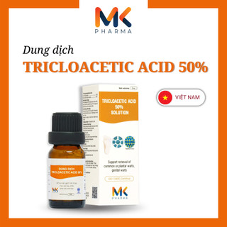 Dung dịch Tricloacetic Acid (TCA) 50% - Hỗ trợ giảm tình trạng sùi mào gà, mụn cóc, hạt ngọc...