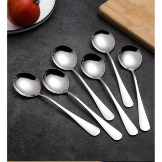 Gía Sỉ Mua Ngay Set 10 Chiếc Thìa Inox Tròn Loại Dày Cao Cấp 3 Size Lựa Chọn