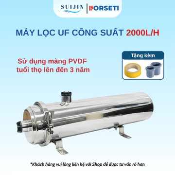 Máy lọc tổng UF công suất 2000L/H, lọc nước sinh hoạt, lọc nước đầu nguồn chính hãng