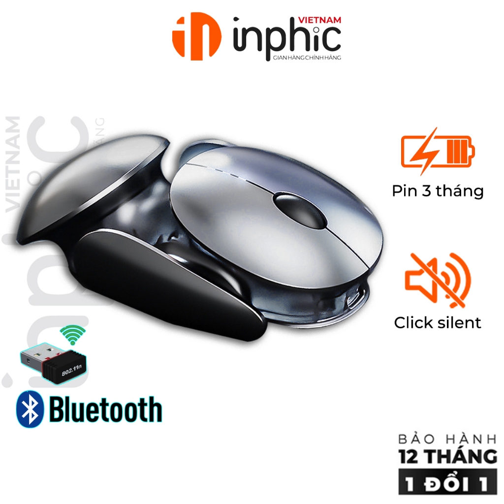 Chuột máy tính không dây INPHIC X2 Version Ⅱ gaming silent ngoại hình ...