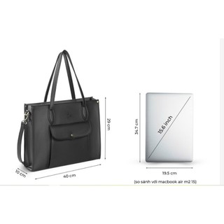 Túi xách công sở đựng laptop, tài liệu VACHINO - TX026. Đựng vừa lap 15.6inch. Bảo hành 12 tháng, đổi trả miễn phí trong