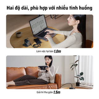 Cáp Sạc Từ Tính CUKTECH 240W C-C | Hỗ Trợ Sạc, Truyền Tệp Nhanh |  Bảo Hành 18 Tháng CMC610 CMC615