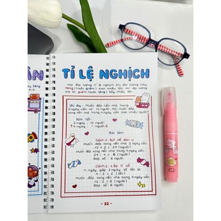 Sổ Tay Sketchnote Toán 5 - Tổng Hợp Kiến Thức Toán Lớp 5 Dễ Hiểu, Ôn Tập Hiệu Quả