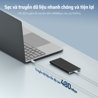 Cáp Sạc CUKTECH 60W USB-C Sang USB-C | Hỗ Trợ Sạc, Truyền Tệp Nhanh | Bảo Hành 18 Tháng CTC310N CTC315N