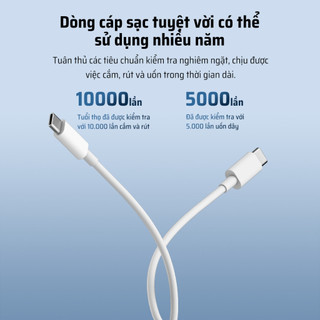 Cáp Sạc CUKTECH 60W USB-C Sang USB-C | Hỗ Trợ Sạc, Truyền Tệp Nhanh | Bảo Hành 18 Tháng CTC310N CTC315N