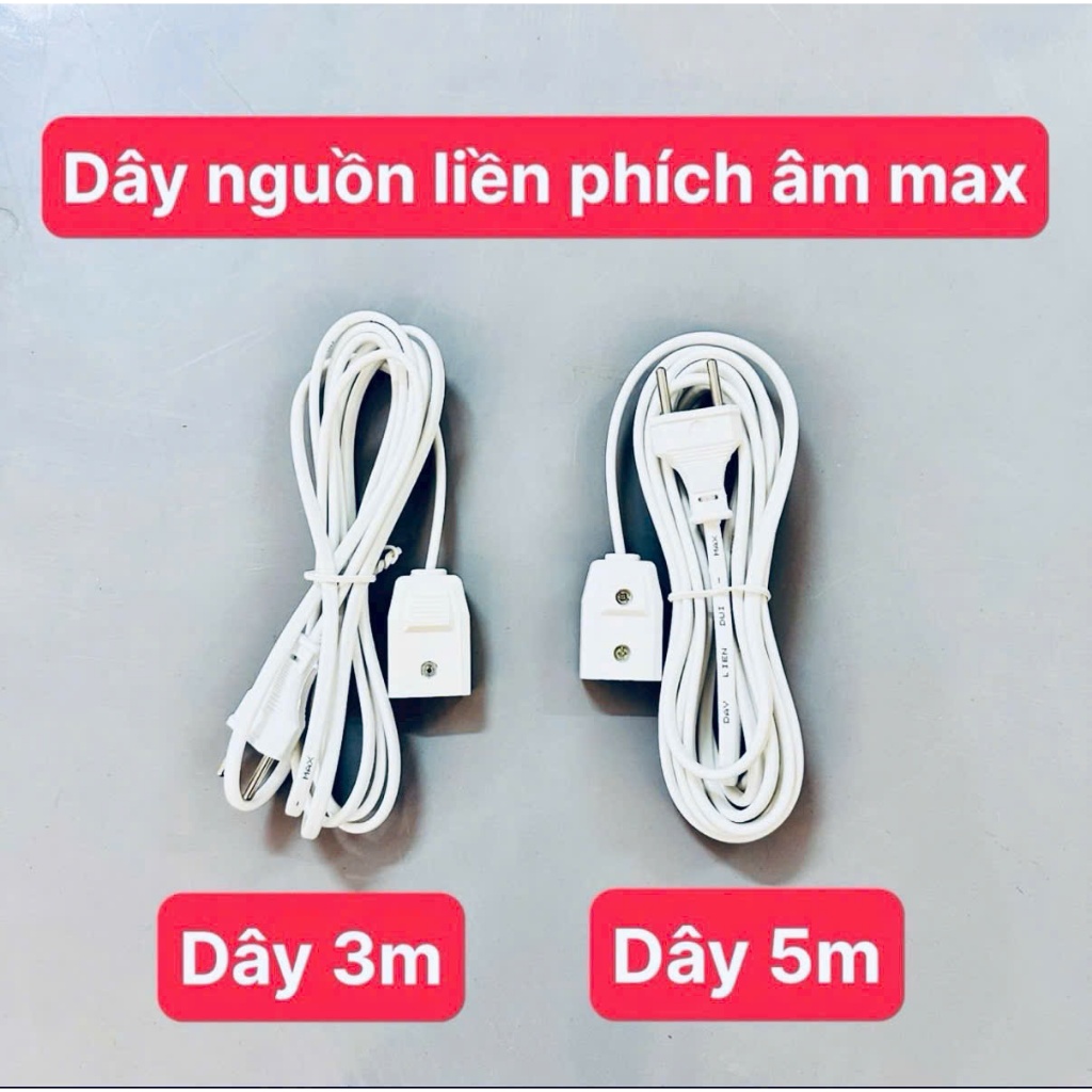 Phích Âm Liền Dây 5m,3m Dành Cho Camera,Quạt màn,Phích Nối Liền Dây,phích cắm nối sẵn
