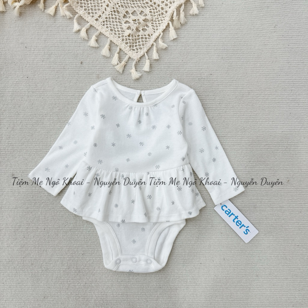 [MD150] 3-24m Bodysuit dài tay chất liệu cotton mềm mịn cho bé