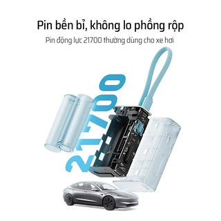 CUKTECH CP133L Sạc Di Động Kèm Cáp | Sạc Nhanh 33W Max | Dung Lượng 10.000mAh | Bảo Hành 18 Tháng LPB100