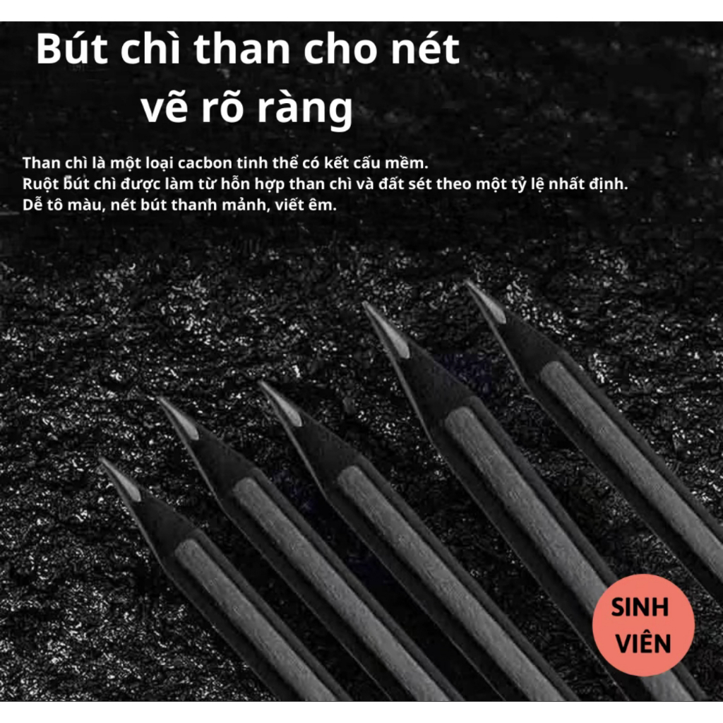 Bút Chì 2B Nusign Deli Cao Cấp – Tô Trắc Nghiệm Nét Đậm, Chuẩn Máy Chấm
