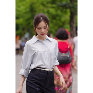 Quần Denim LQ134 ống loe cạp cao dáng dài