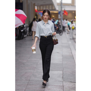 Quần ống loe LQ138 dáng dài cạp cao thanh lịch