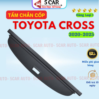 Tấm ngăn cốp sau xe Toyota Cross, chất liệu da cao cấp, mở rộng không gian chứa đồ