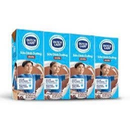 Combo Sữa Tiệt Trùng Dutch Lady Cô Gái Hà Lan Nhiều Vị – Lốc 4 Hộp (180ml x 4) – Dinh Dưỡng