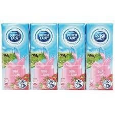 Combo Sữa Tiệt Trùng Dutch Lady Cô Gái Hà Lan Nhiều Vị – Lốc 4 Hộp (180ml x 4) – Dinh Dưỡng