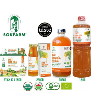 Mật Hoa Dừa Cô Đặc Organic Sokfarm Cân Bằng Điện Giải Ổn Định Đường Huyết Tăng Đề Kháng