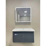 [ Giá Kho- FREE SHIP] - Bộ Tủ Lavabo - Tủ Gương Led + Sấy chất liệu chậu men sứ khung nhôm cao cấp KT80x48x48-60x48x48cm — ảnh 1